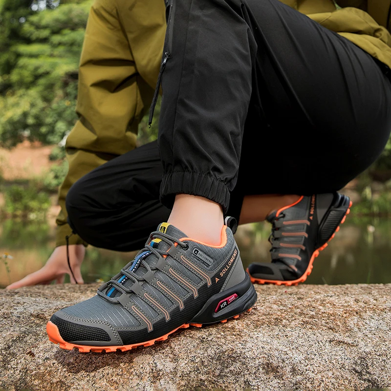 

Waterproof Hiking Shoes Men‘s Outdoor Trekking Sneakers Mountain Climbing Camping Trainers Hunting Tactical Boots Bike Shoe Male