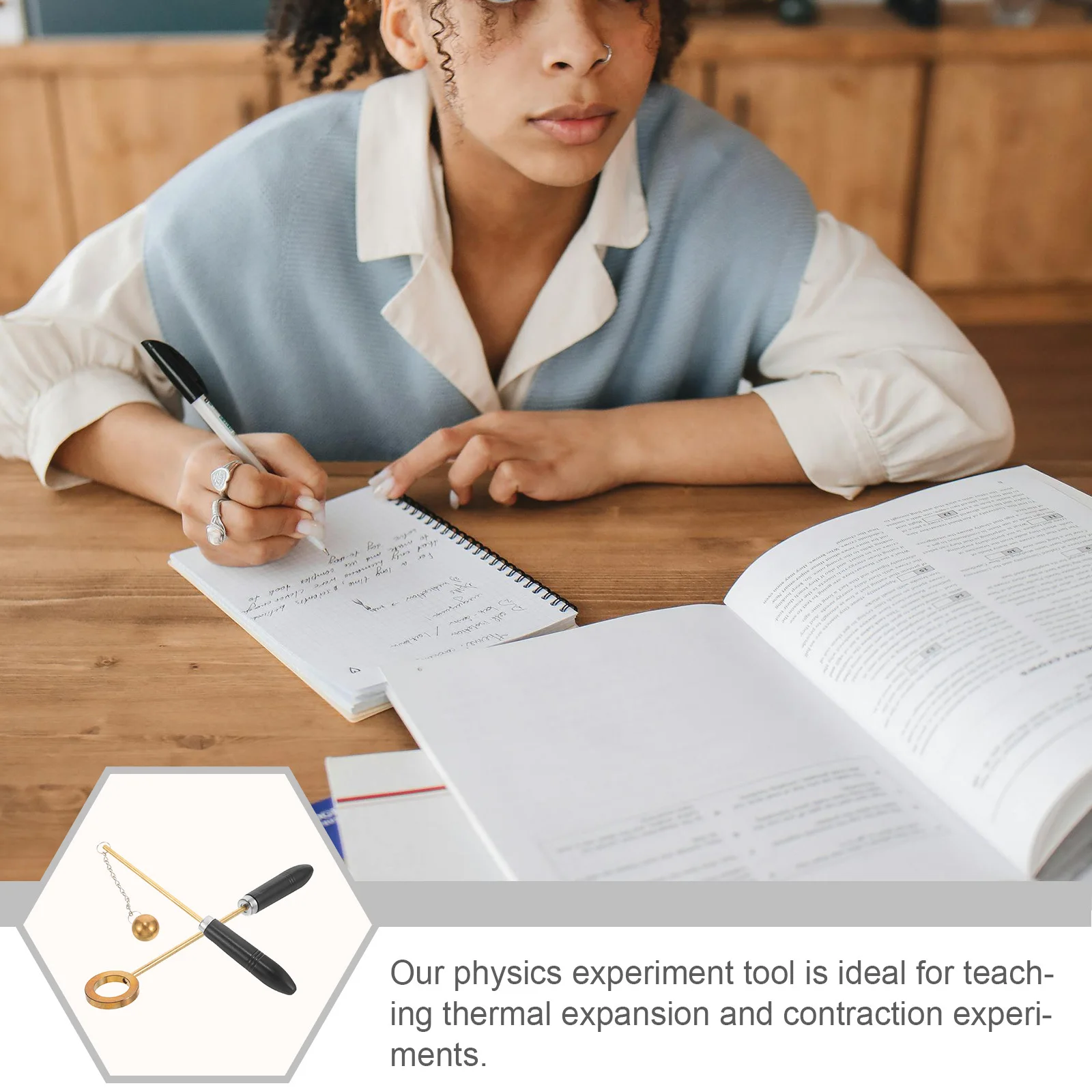 

1 set 1 Set Expansion Contraction Equipment Physics Experiment Physical Experiment Material Tool For Teaching Science