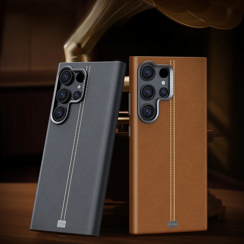 

Для Samsung Galaxy S25 S24 S23 ультра магнитная роскошная искусственная кожа ТПУ с защитой от отпечатков пальцев, полная защита, задняя крышка, мягкий телефон