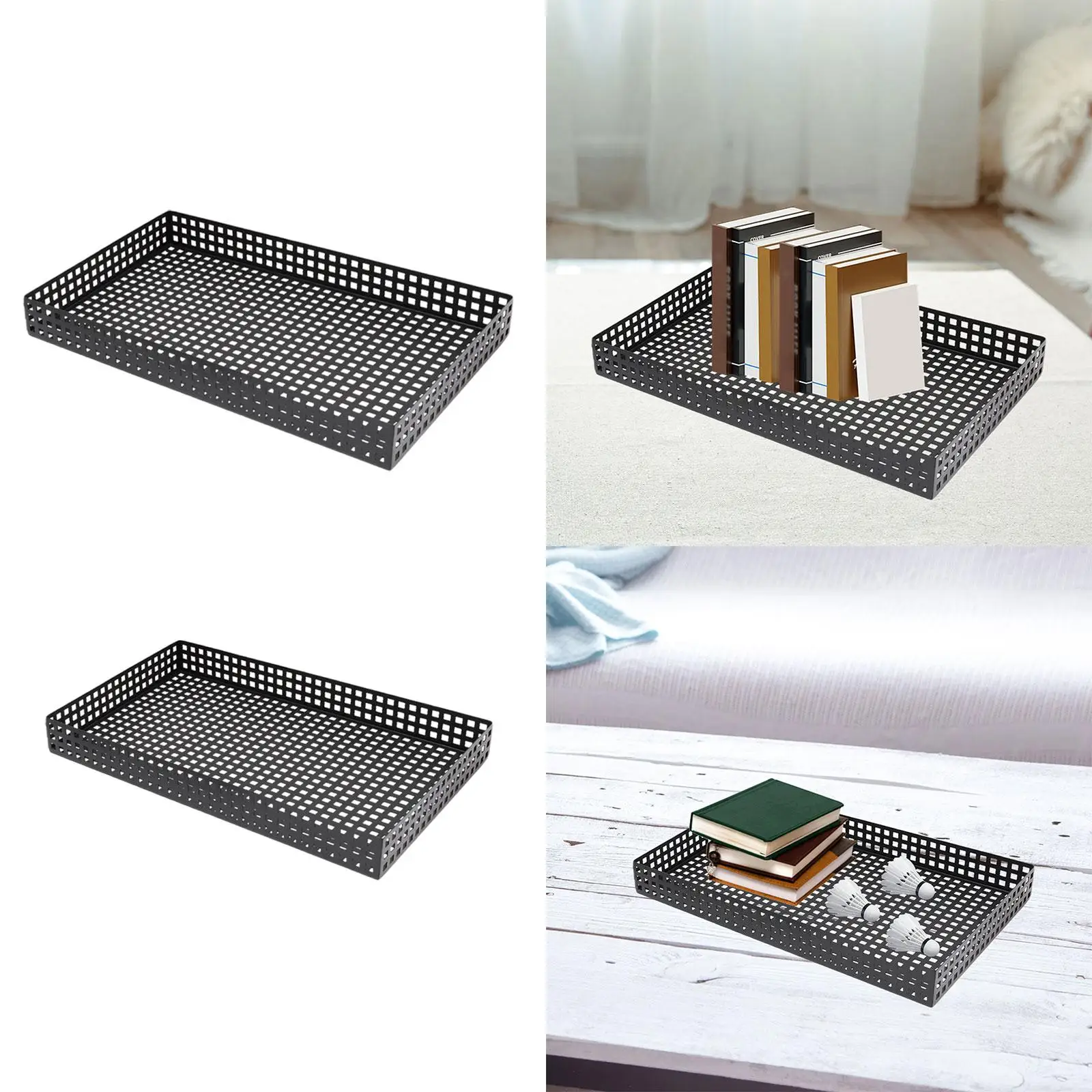 

Железный поднос Корзина Лоток для ловли Минималистичный держатель для ловли прихожей Черный