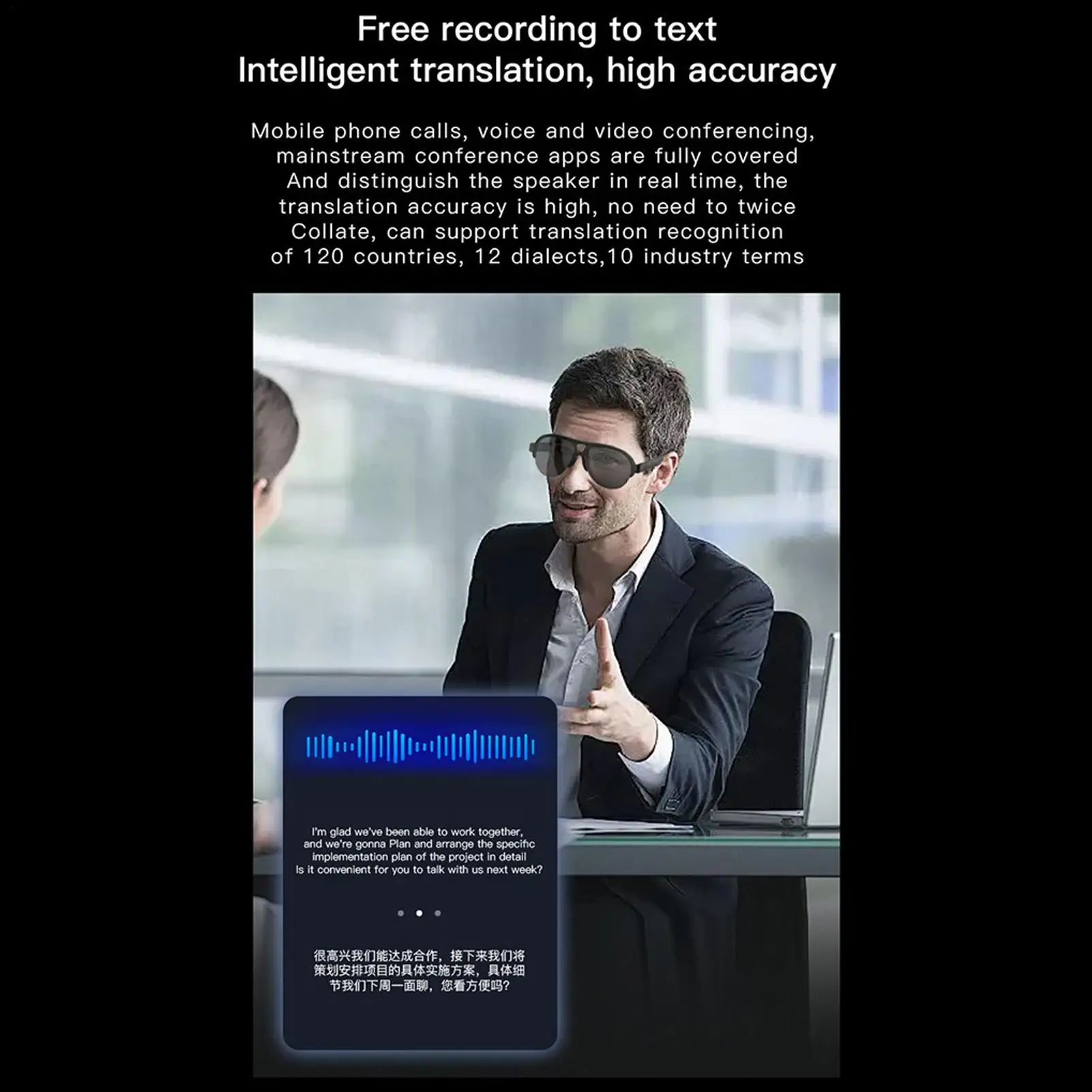 نظارات الصوت الذكية للنساء النظارات الذكية اللاسلكية مشغل الصوت النظارات الشمسية لعشاق الموسيقى والمسافرين