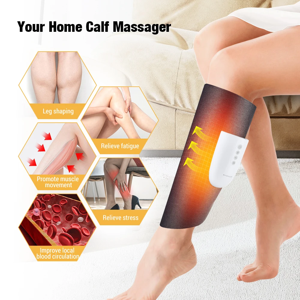 

6 Levels Micro-current Calf Massager Leg Massage Airbag Massage Vibration Constant Temperature Hot Compress Relieve Muscle