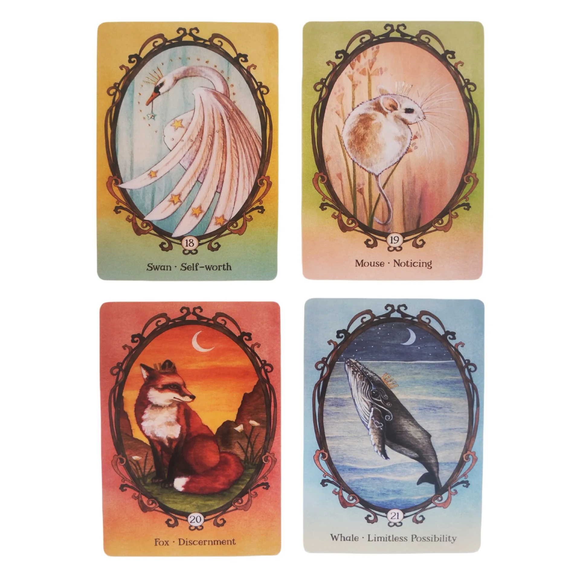 Wing Hoof and Paw Oracle Cards A 44 Deck English Version Divination Edition Animal Companion Tarot Cards Party Board Games