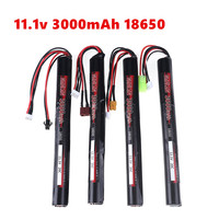 RC LiPO battery 11.1V 3000MAH AKKU Mini Airsoft Gun Battery 3S 18650 RC model Battery With Tamiya/SM Plug high capacity battery