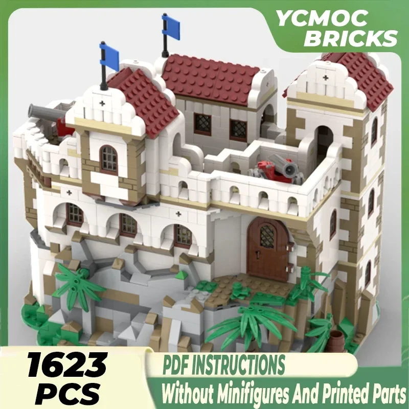 Technical Moc Bricks Castle Model Spanish Soldiers Fort Modular Building Blocks Gifts Toys For Children DIY Sets Assembling