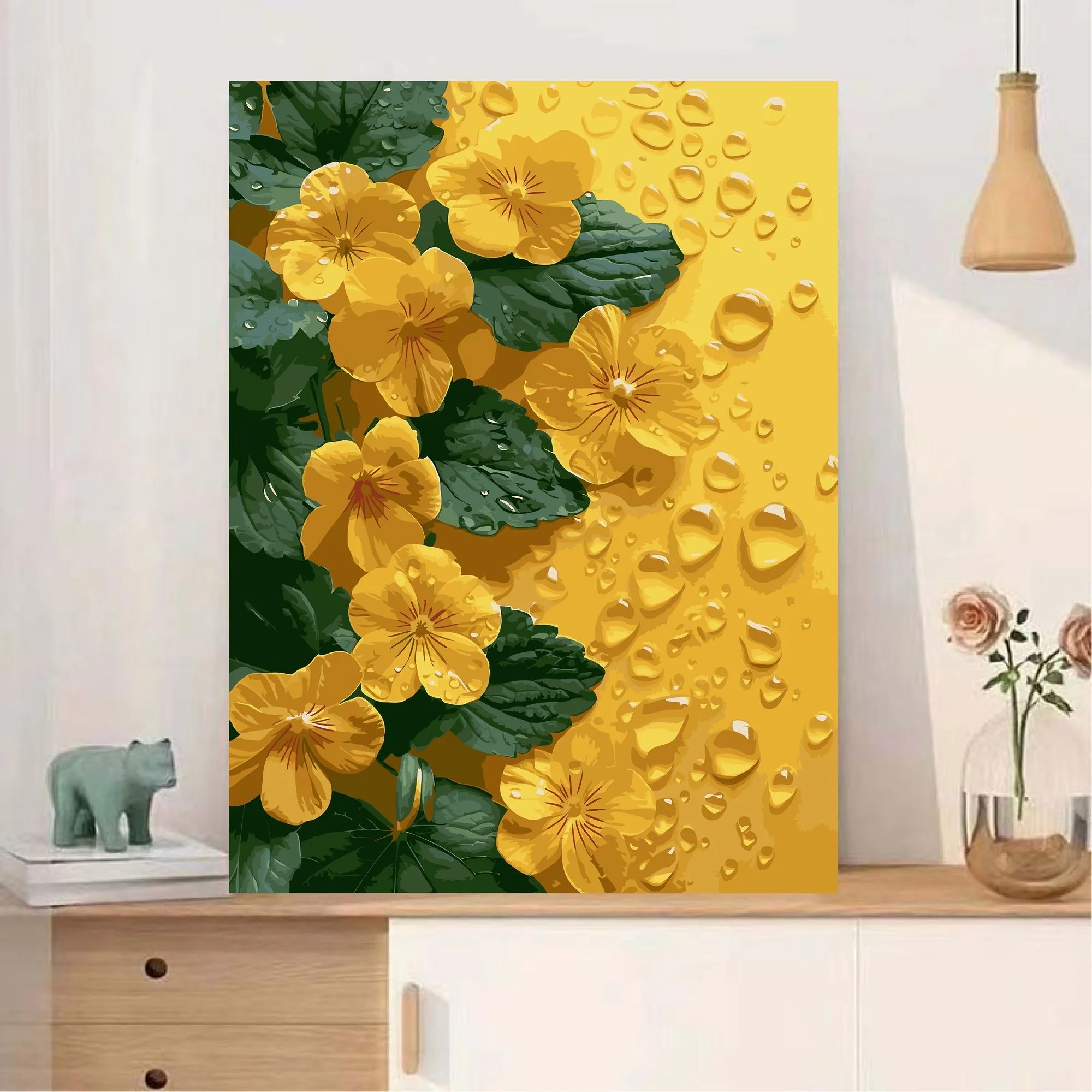 

5-0016 Impressionist Landscape Oil Painting, Van Gogh Style, Textured Brushwork Canvas