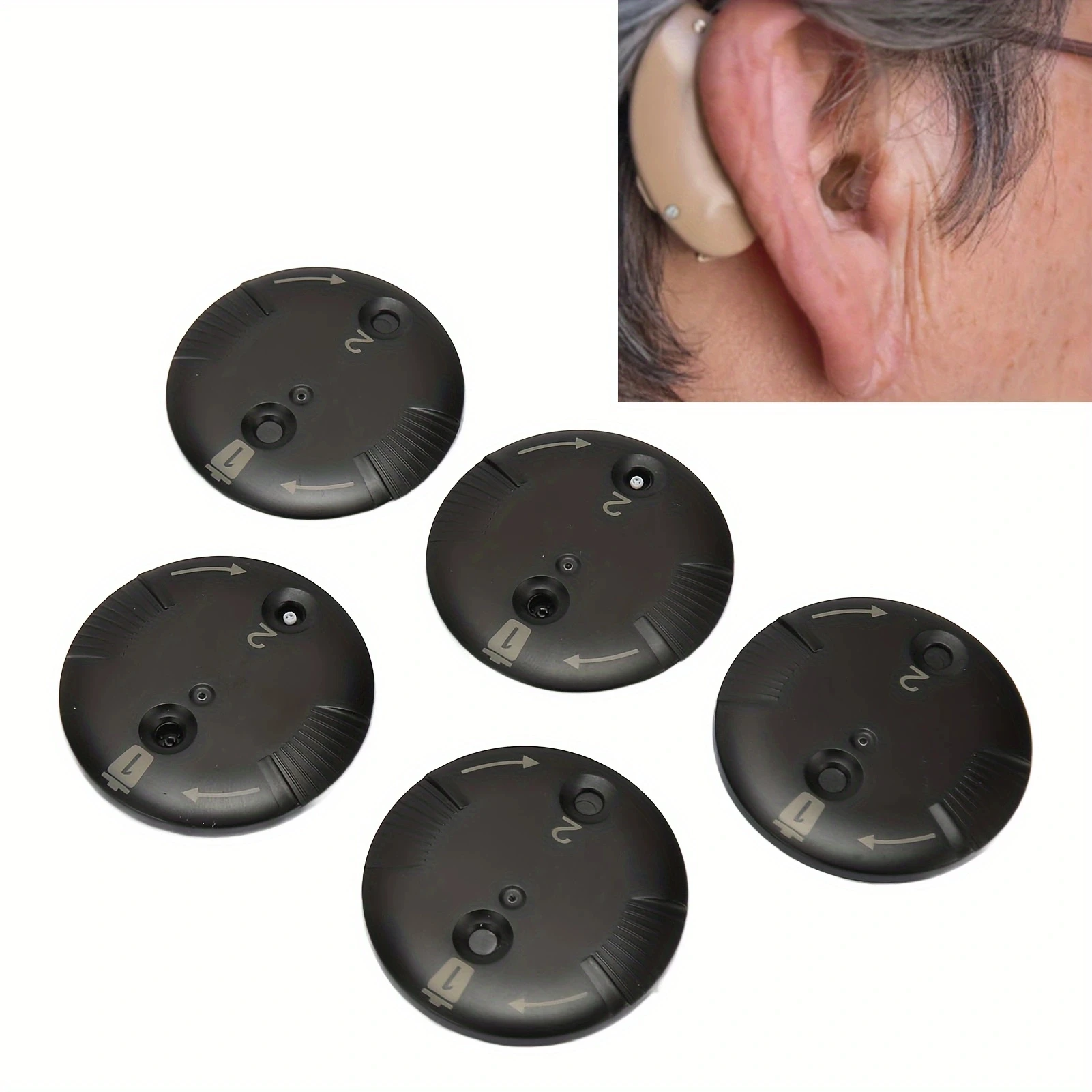 

5packs/40p Disk Earwax Filters Wax Guard Replacement Sound Aid Replacement Disk Cerumen Earwax Filter for Phonak Hearing Aids
