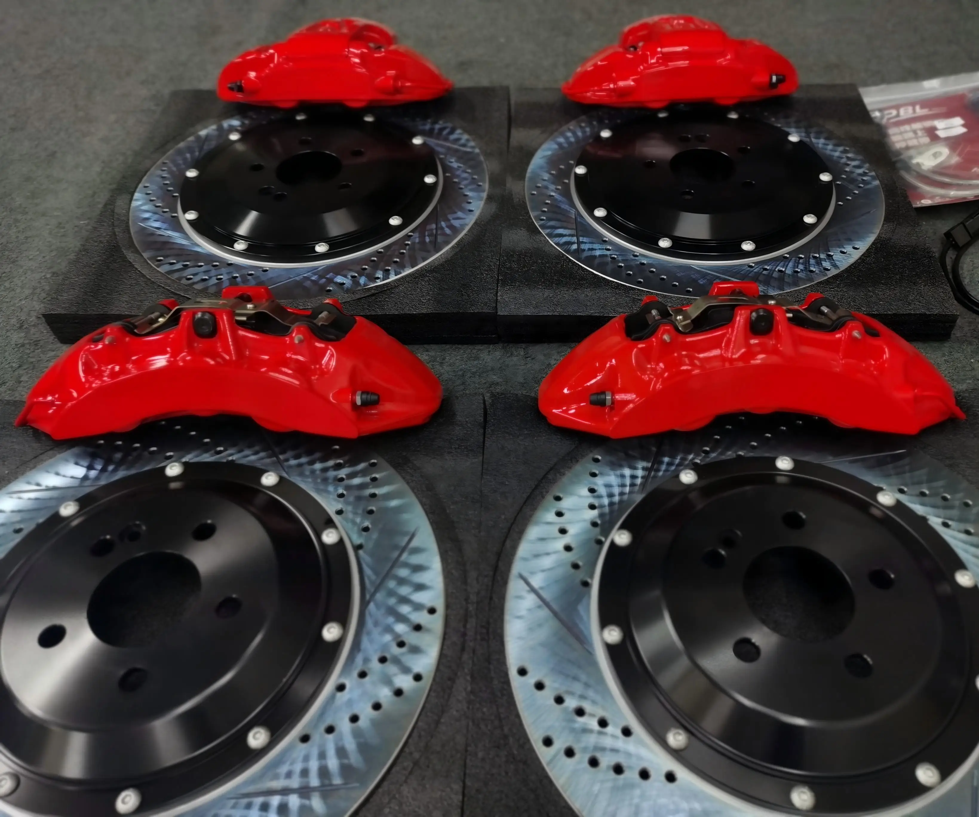 Vehicle-Specific Racing Brake Caliper Kit - CNC Machined, for Fo-rd Hon-da Maz-da, Plug & Play Modification Parts