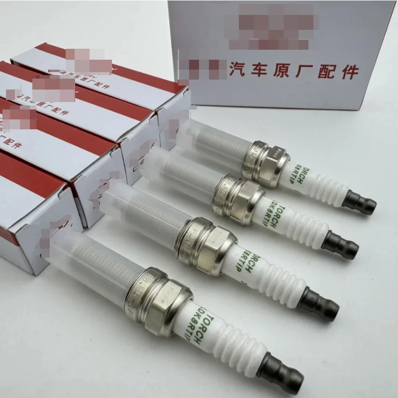 4pcs/set Car Spark Plug F4J16 For Chery Tiggo 2 4 5 7 8 5x Arrizo 5 7 6 JETOUR X70 E4T15/E4T16 Engine 1.5T/1.6T F4J16-3707010