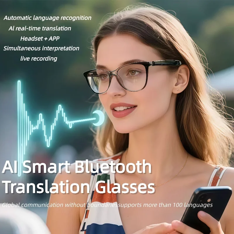 

GT-50 intelligent translation anti-blue light glasses Sunglasses Voice Remote Control Music Eyewear Waterproof Eyeglasses