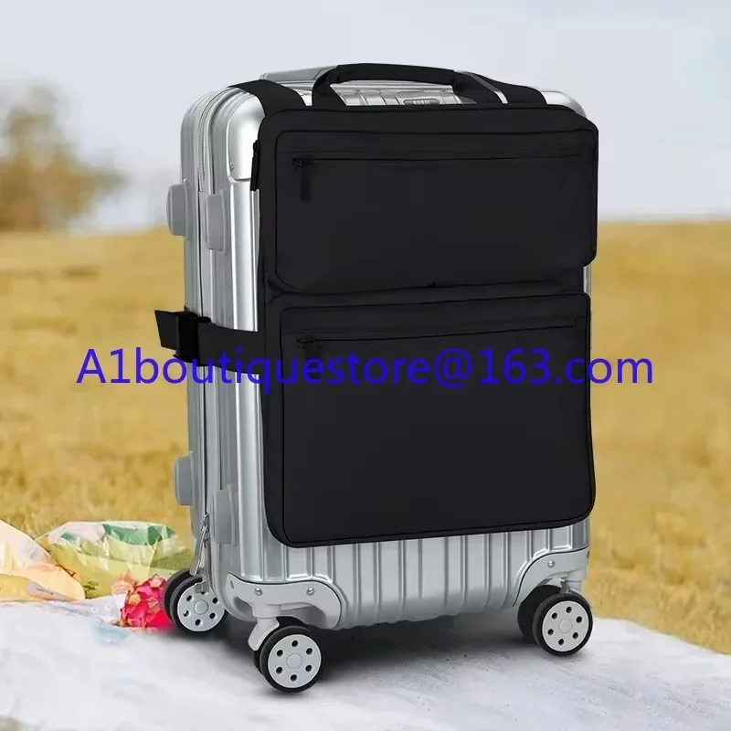 Suitable for 20-inch suitcases, additional bags, large-capacity boarding case hanging bags, foldable external strap storage bags