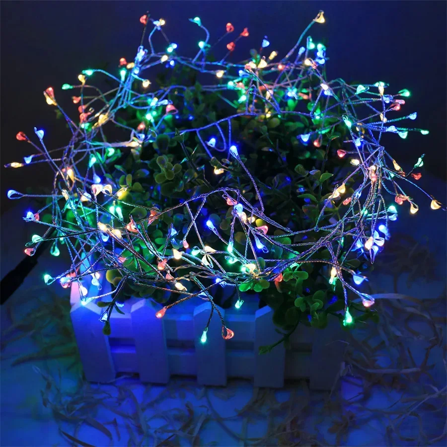 Imagem -02 - Impermeável Fairy Lights com Controle Remoto Modos Usb Powered 200leds Firecracker Copper Wire Starry Christmas Garland String Lights