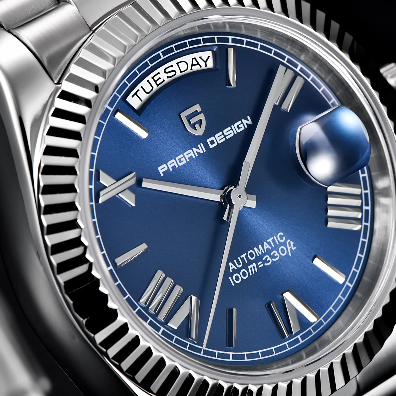 PAGANI DESIGN 2025 New Men's Watches Golden gray luxury Automatic Watch For Men ST16 Mechancial Wrist watch Men Stainless steel