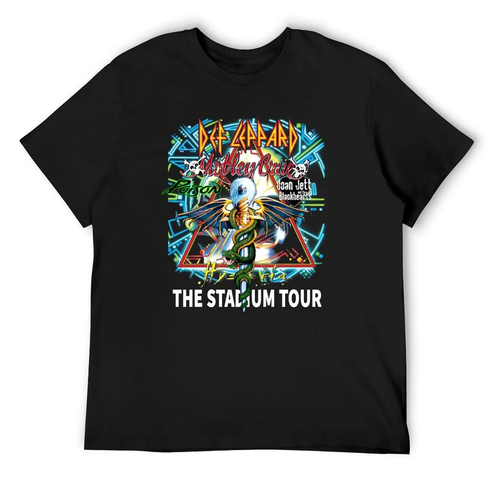 

The Stadium Tour 2022 Déf Léppárd Mótlét crúe Póisón Jóan jétt trending rock T-Shirt Man t-shirt tshirts for men