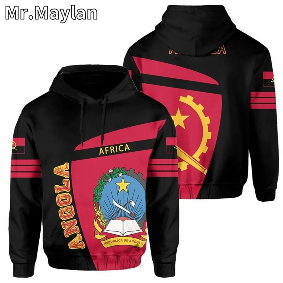 AFRICAN HOODIE ANGOLA PRIME STYLE 3D Full Printed Unisex Hoodies Men/Women Streetwear Zip Pullover Casual Jacket Tracksuits T-34