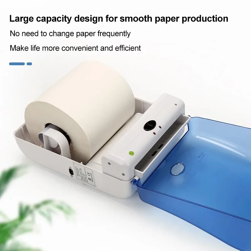 2025 Newly-Innovated Premium ABS  Large Paper Roll Auto Cutting Dispenser for Hotels