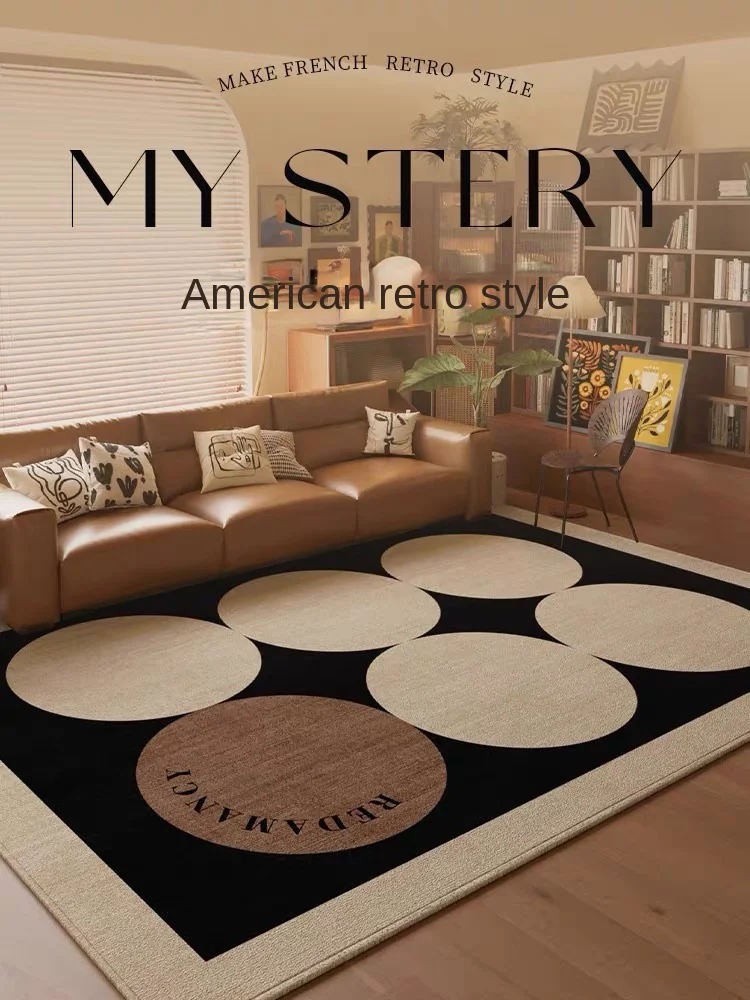 

VIKAMAA Ковер в американском стиле для гостиной Водонепроницаемый моющийся нескользящий напольный коврик для высококачественных входных и выходной зоны