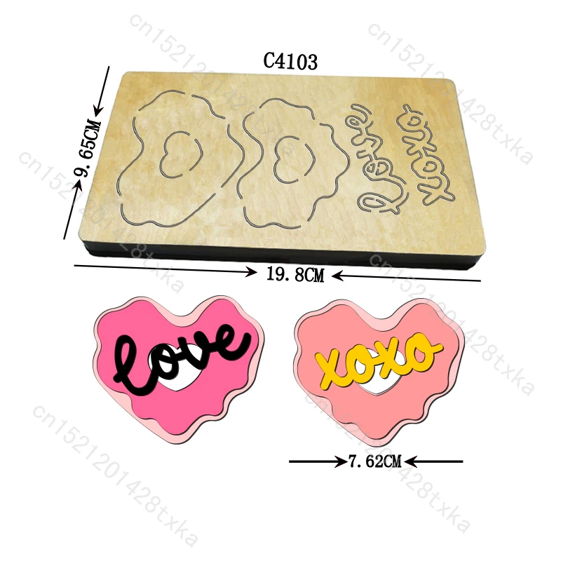 

Новые деревянные штампы с сердечком любви, штампы для вырезания ко Дню святого Валентина, скрапбукинг C4103, несколько стилей