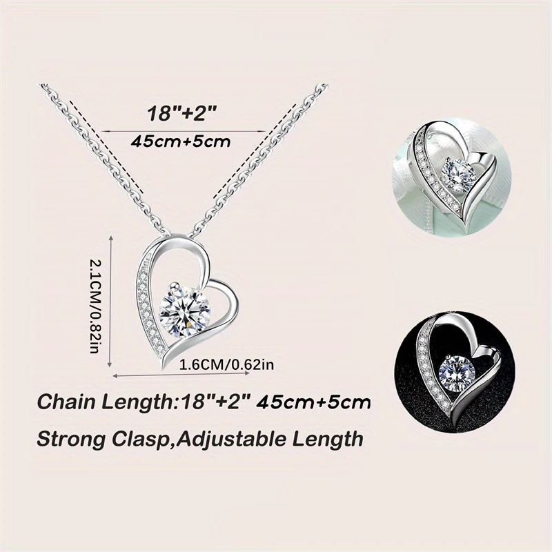 Heart-Shaped Necklace Gift Box - 