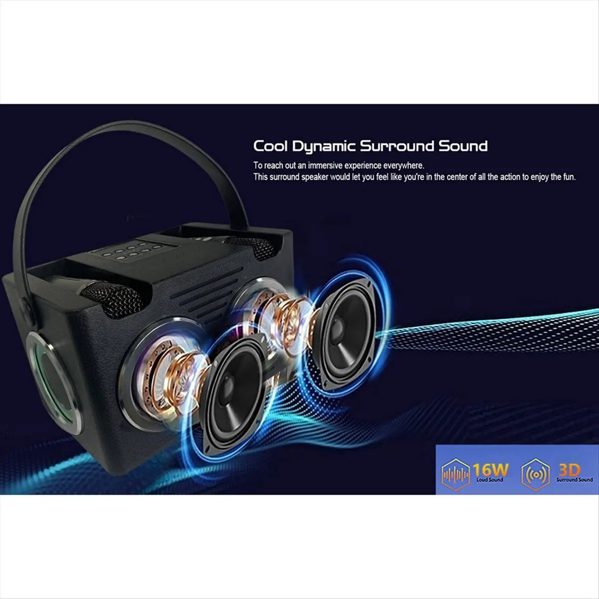 

*A14E Портативный Bluetooth-динамик для караоке с мощными басами и звуковыми эффектами Hi-Fi, беспроводной микрофон для домашних вечеринок