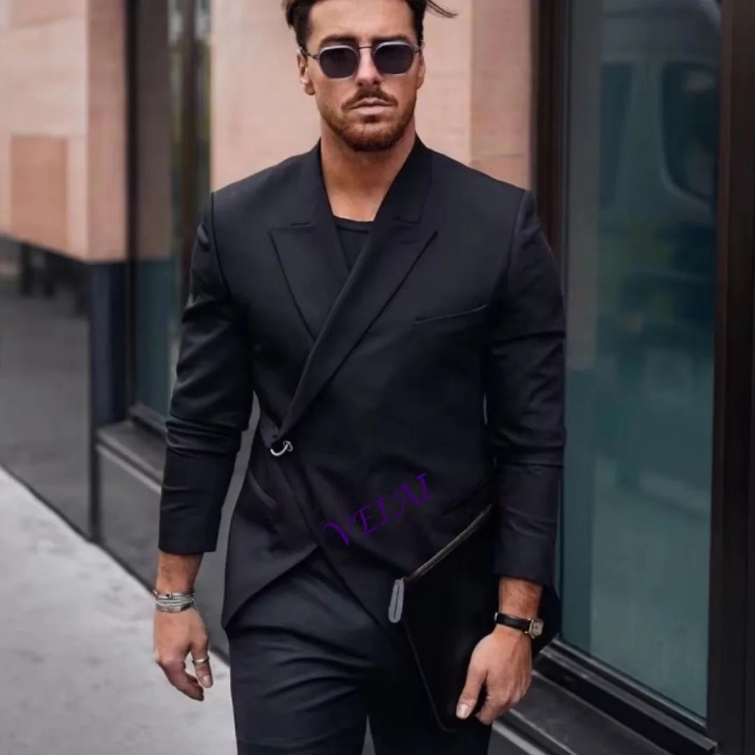 

Свадебный костюм для жениха: модный приталенный комплект из 2 предметов (пиджак + брюки), дышащий, для торжественных мероприятий, для шафера, на выпускной, с возможностью индивидуального пошива