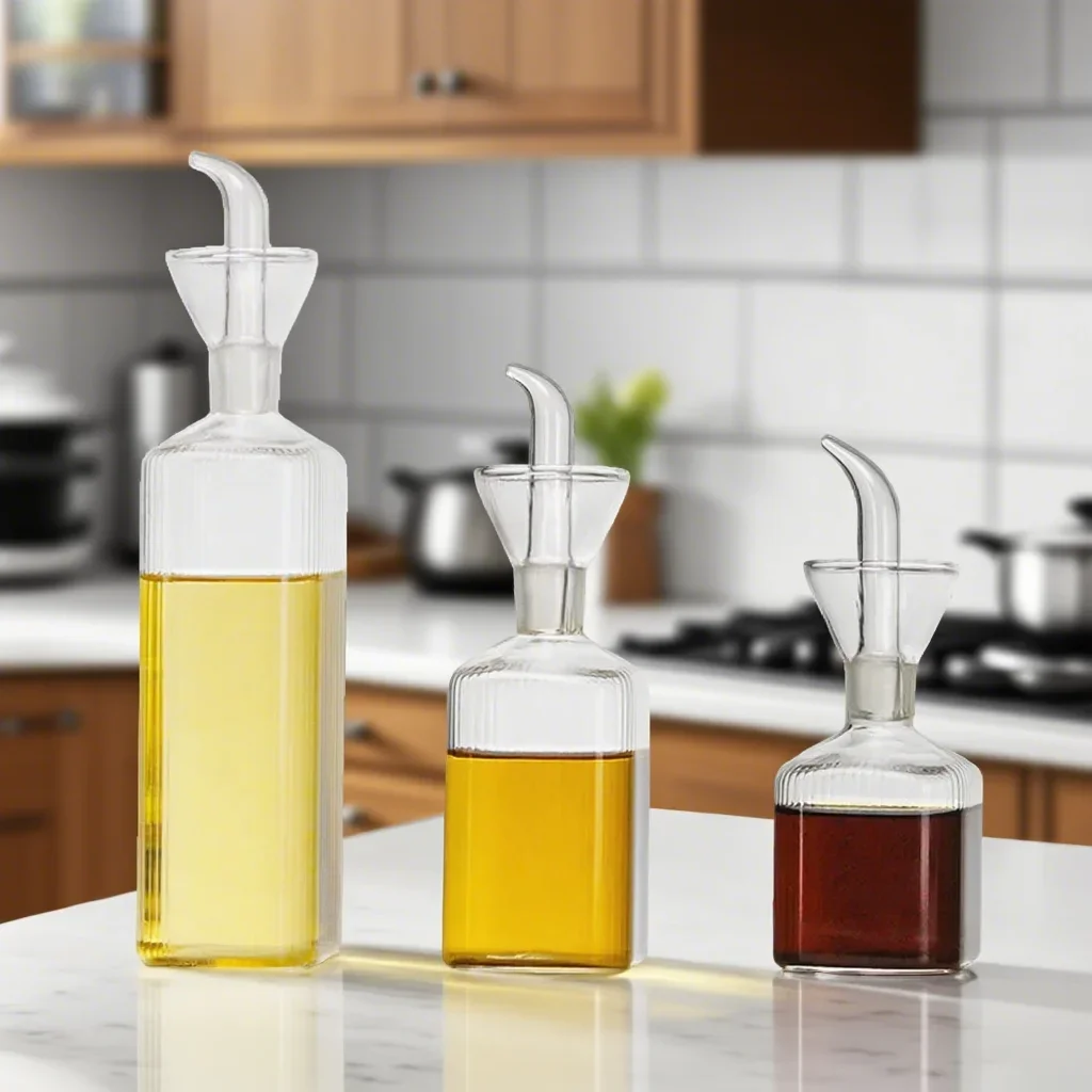 

Емкость 125/250/500 мл, стеклянная бутылка для масла, горшок для уксуса, бутылки для приправ, бутылка для приправ, бутылки для кунжутного соевого соуса, резервуары для масла