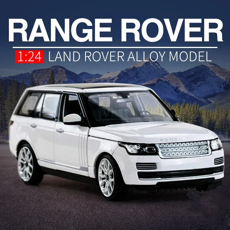 

1:24 Land Rover RANGE ROVER SUV модель автомобиля из сплава литая металлическая игрушка внедорожник модель автомобиля имитация коллекционная игрушка подарок