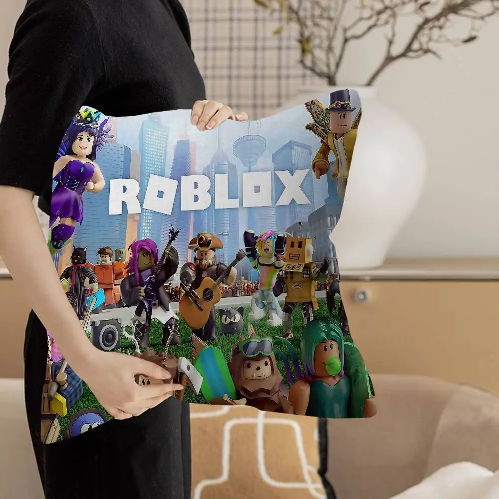 R-Roblox Game  Pillow Cover Design cushion Cover decor Holiday Decorati