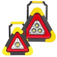 Triangle Lights Emergency Breakdown Alarm Lamp 2 IN 1 Portable Solar Light LED Work Lights For Car Repairing Camping Hiking