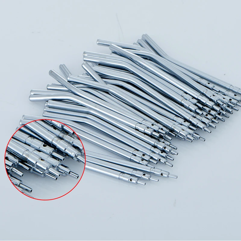 

10PCS Dental Triple 3-Way Syringe Stainless Steel Air/Water Spray Nozzle Reusable High Temperature Sterilization Dental Tools