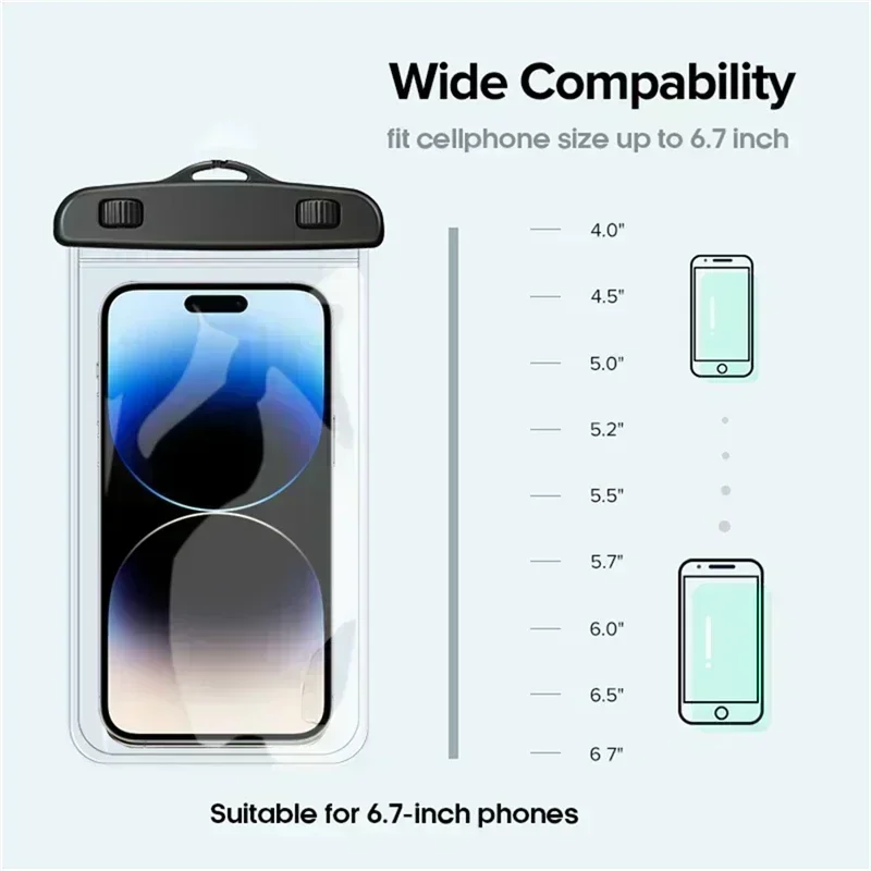 IP68 Universal Schwimmen Wasserdichte Telefon Fall Wasserdichte Tasche Mobile Abdeckung Für iPhone 15 Pro Max Xiaomi Redmi Huawei Samsung S23