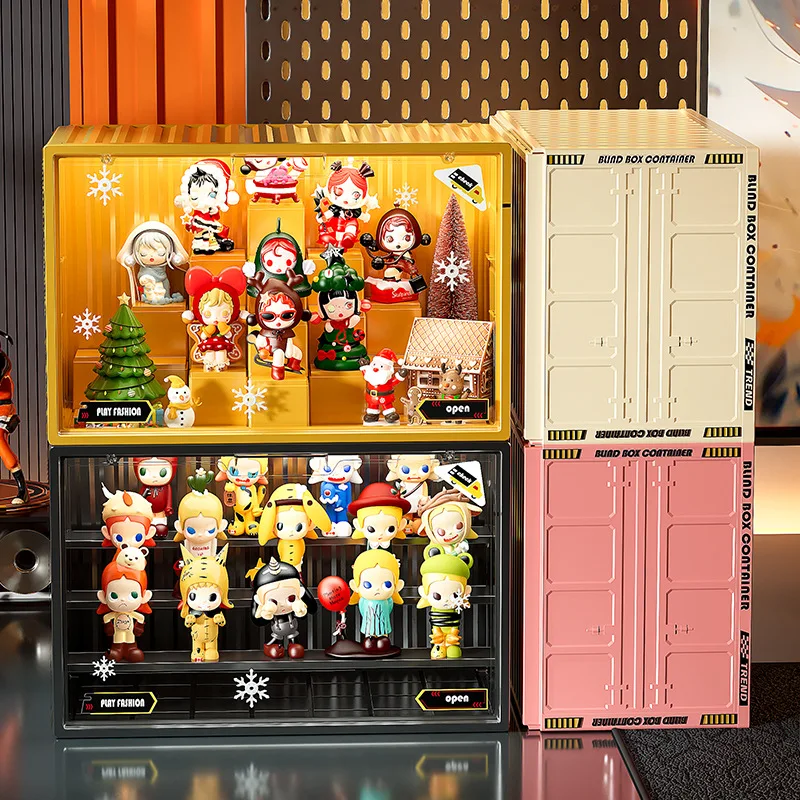 

Household blind box figure rack storage box square building block toy container storage box multi-functional display stand