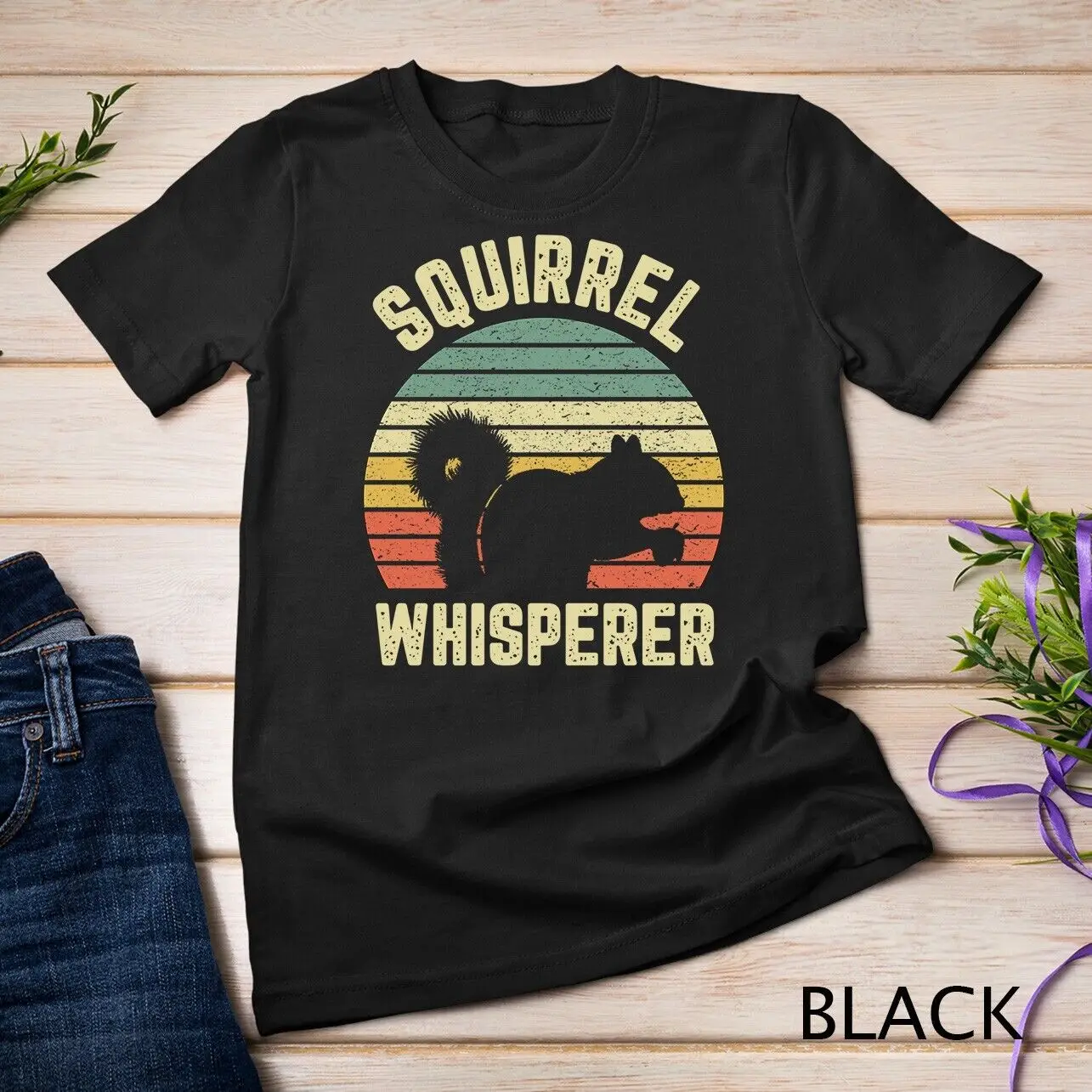 Squirrel T Shirt Squirrel Whisperer Lover Retro Unisex T-shirt