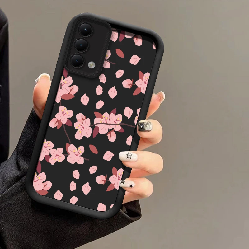 حافظة هاتف سميكة من السيليكون لهاتف انفينيكس تكنو كامون 40 برو 30 20 سبارك 20C 10 Pro 6 Go 2024 2023 2022 Pova 7 غطاء غير لامع على شكل زهرة