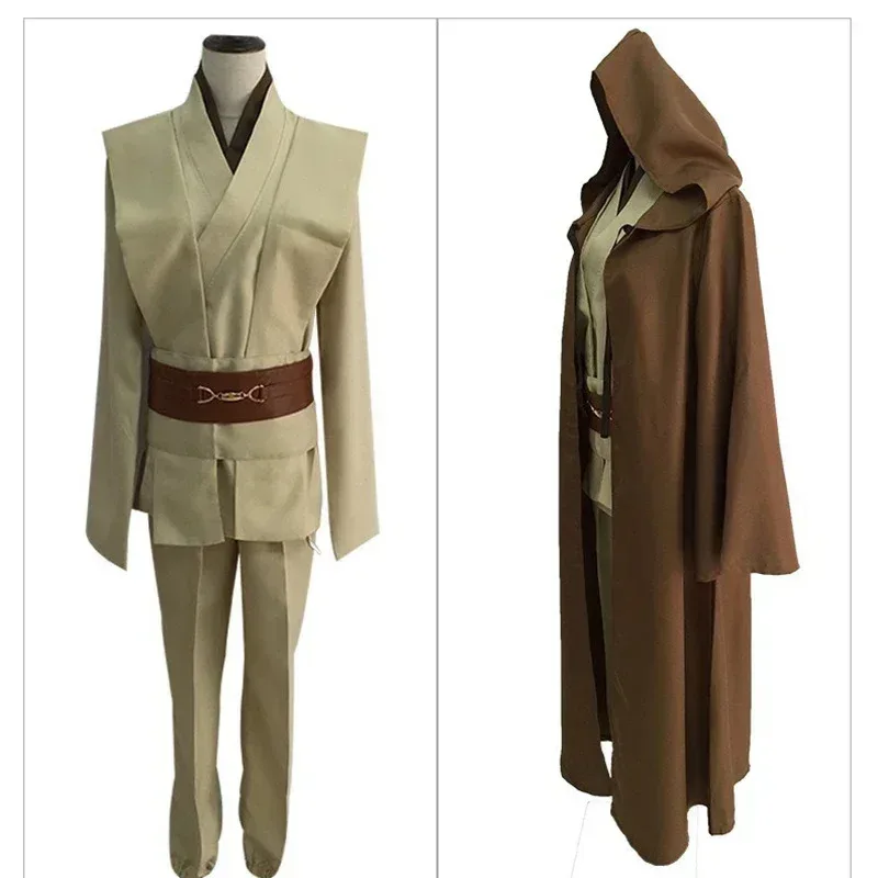 

CyCostume Анакин Рыцарь-джедай Косплей для мужчин и женщин, накидка с капюшоном, классический аниме-фильм, коричневый костюм на Хэллоуин