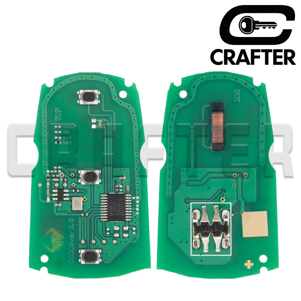 Llave Crafters BMW CAS3 ID 46 CHIP 315/315LP/433/868MHz KR55WK49127 llave remota de coche para 1/3/5/X5/X6/Z4 E Series CAS3 con corte de llave