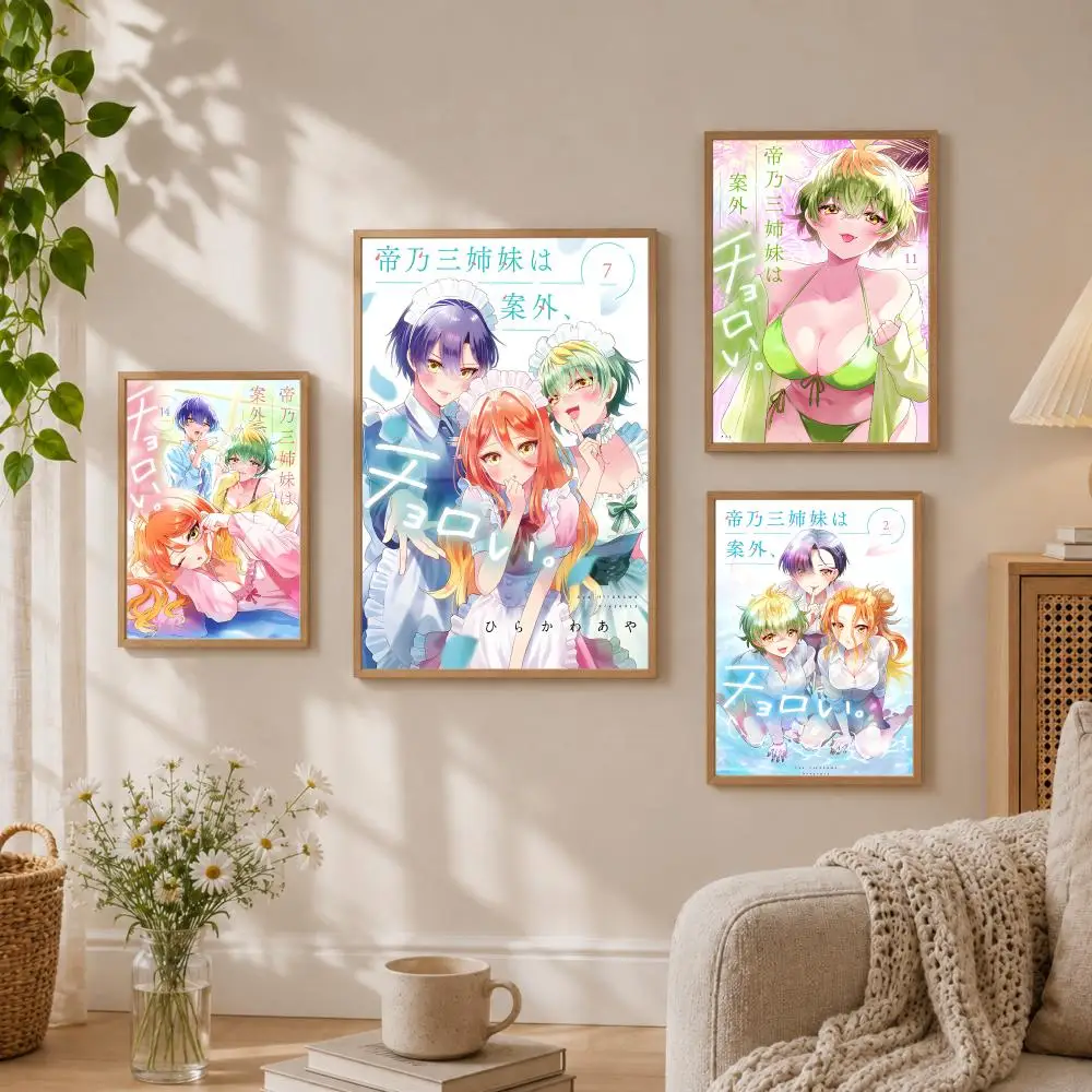 Dealing with M-Mikadono Sisters Is a Breeze Poster Stickers HD Painting Self-Adhesive Art for Bedroom Room Home Decor Decals