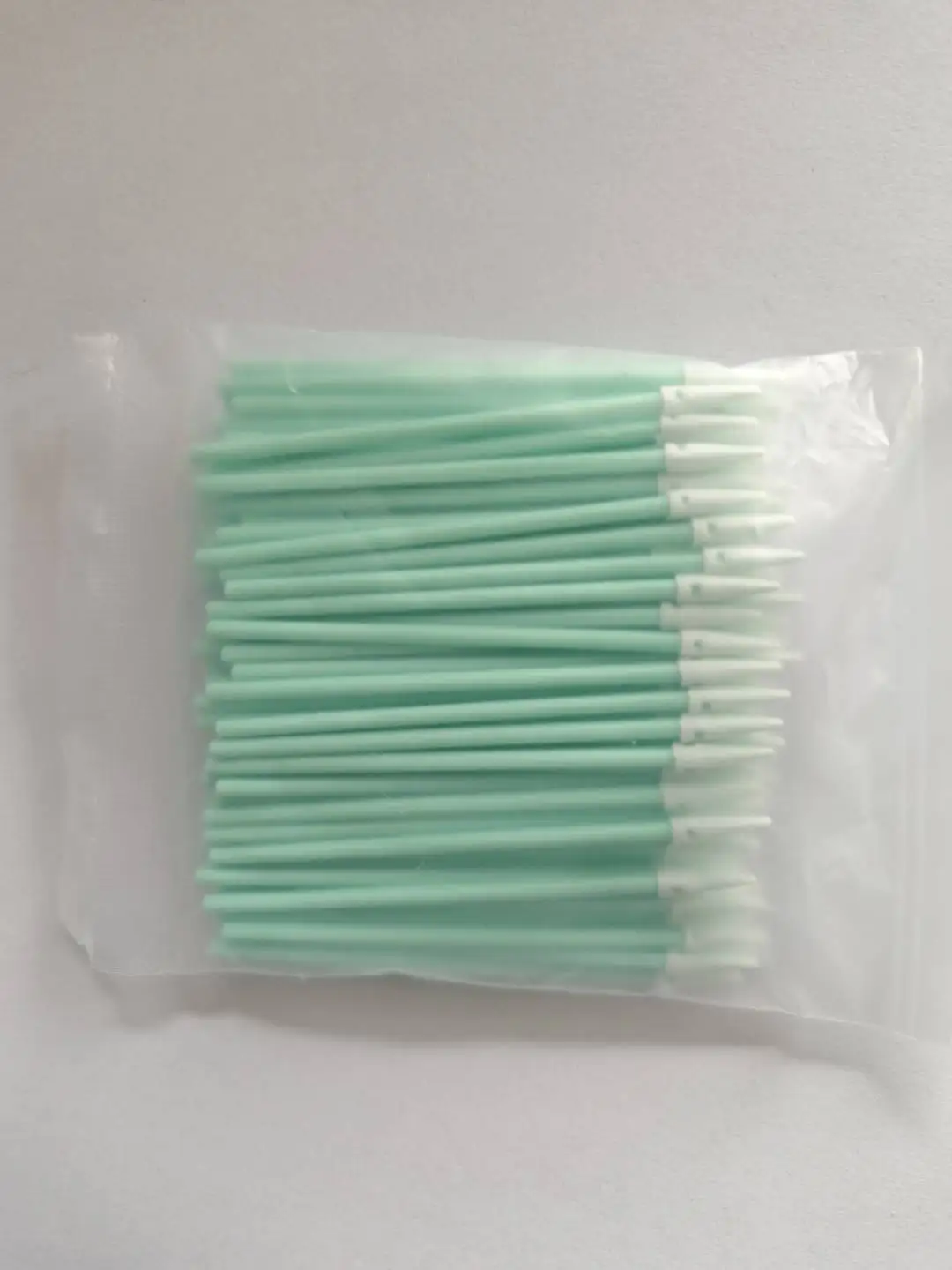 100 unidades/bolsa de almohadillas de espuma desechables para limpieza de fibra óptica, microesponjas de limpieza para mantenimiento de cabezales de impresión y cables de fibra, herramientas de limpieza