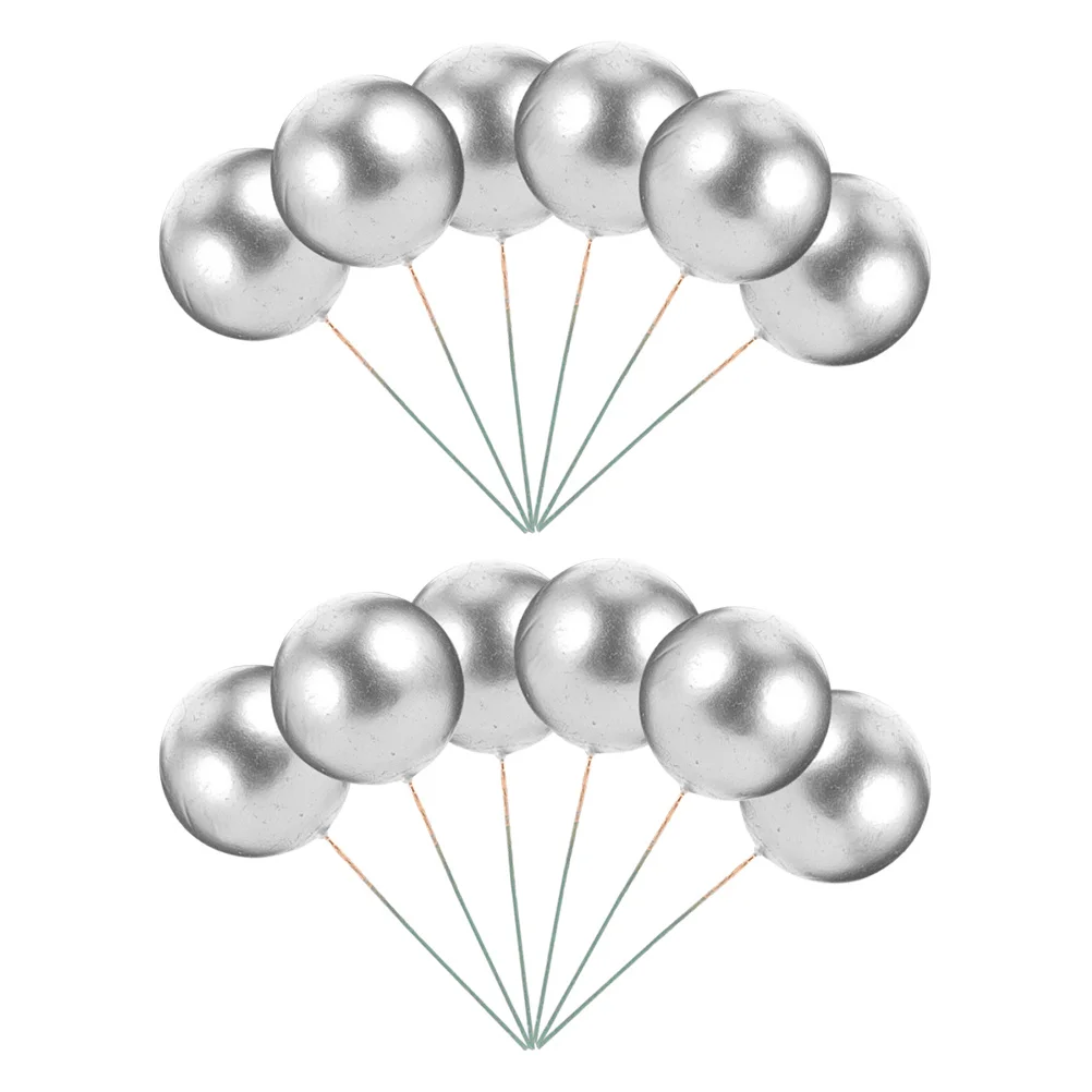 

36Pcs Foam Balls Cake Picks Perfect Workmanship High-Grade Materials Safe Reliable Birthday Party Decor Cake Picks