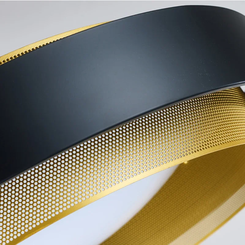 FSS Nordic Modern Ceiling Lamp Round Double Black Simple Ceiling Lamp Small For Living room Study Interior Lighting