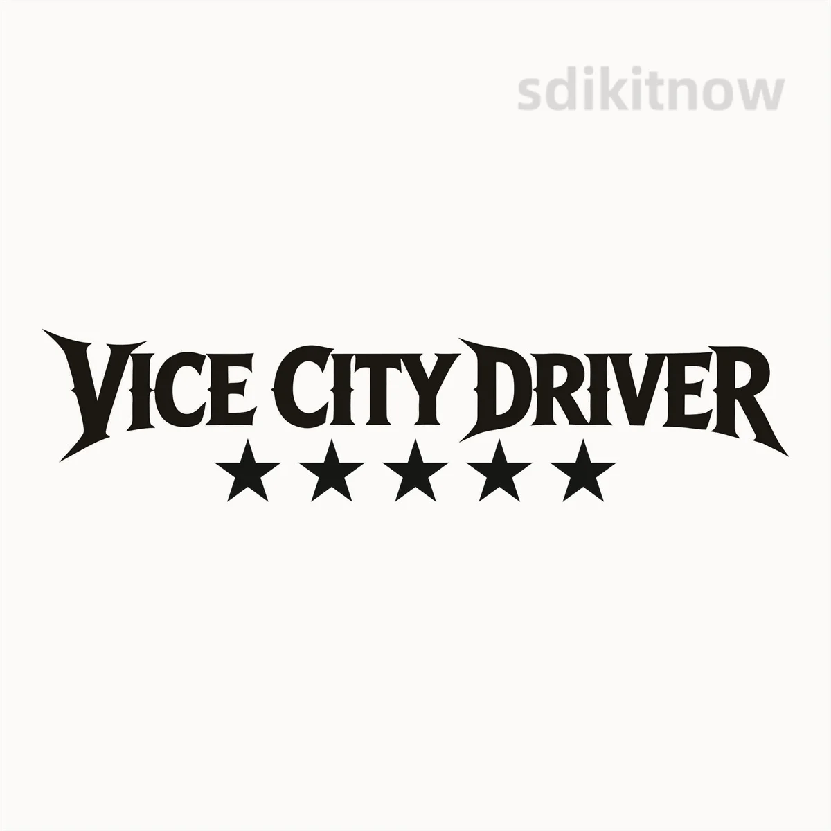 Vice City Driver 5 Stars For GTA 5 6 Helmet Sticker Waterproof Vinyl Motorbike Decal Decor for Honda Yamaha Suzuki Kawasaki KTM