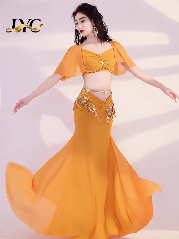 2025 New Arrival Belly Dance Costume Set with Fringe Long Skirt for Autumn Winter Dance Performance
