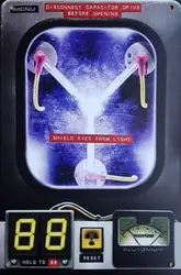 Back To The Future - Flux Capacitor Man Cave She Shed Home Pub Bar Club 30x20cm