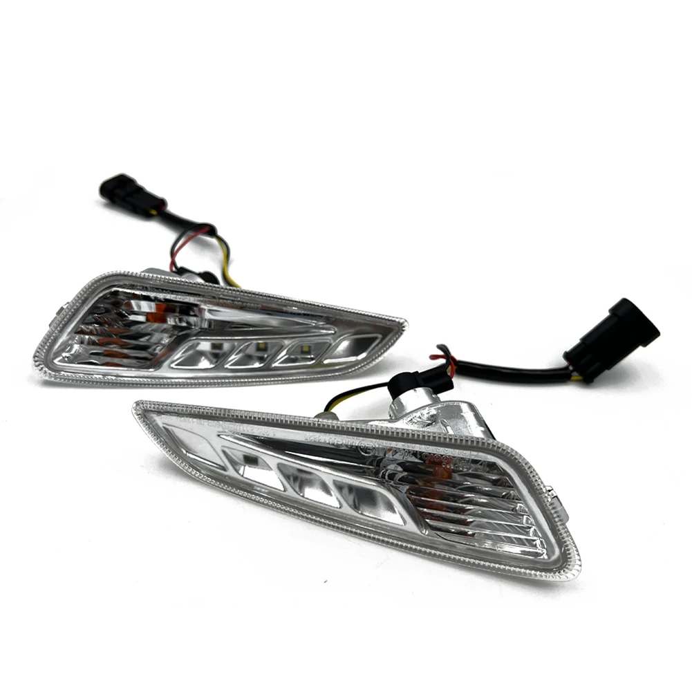 Luz LED delantera de señal de giro para Vespa Sprint 150 2017-2023, luz amarilla y blanca, accesorios para Scooter, luz indicadora