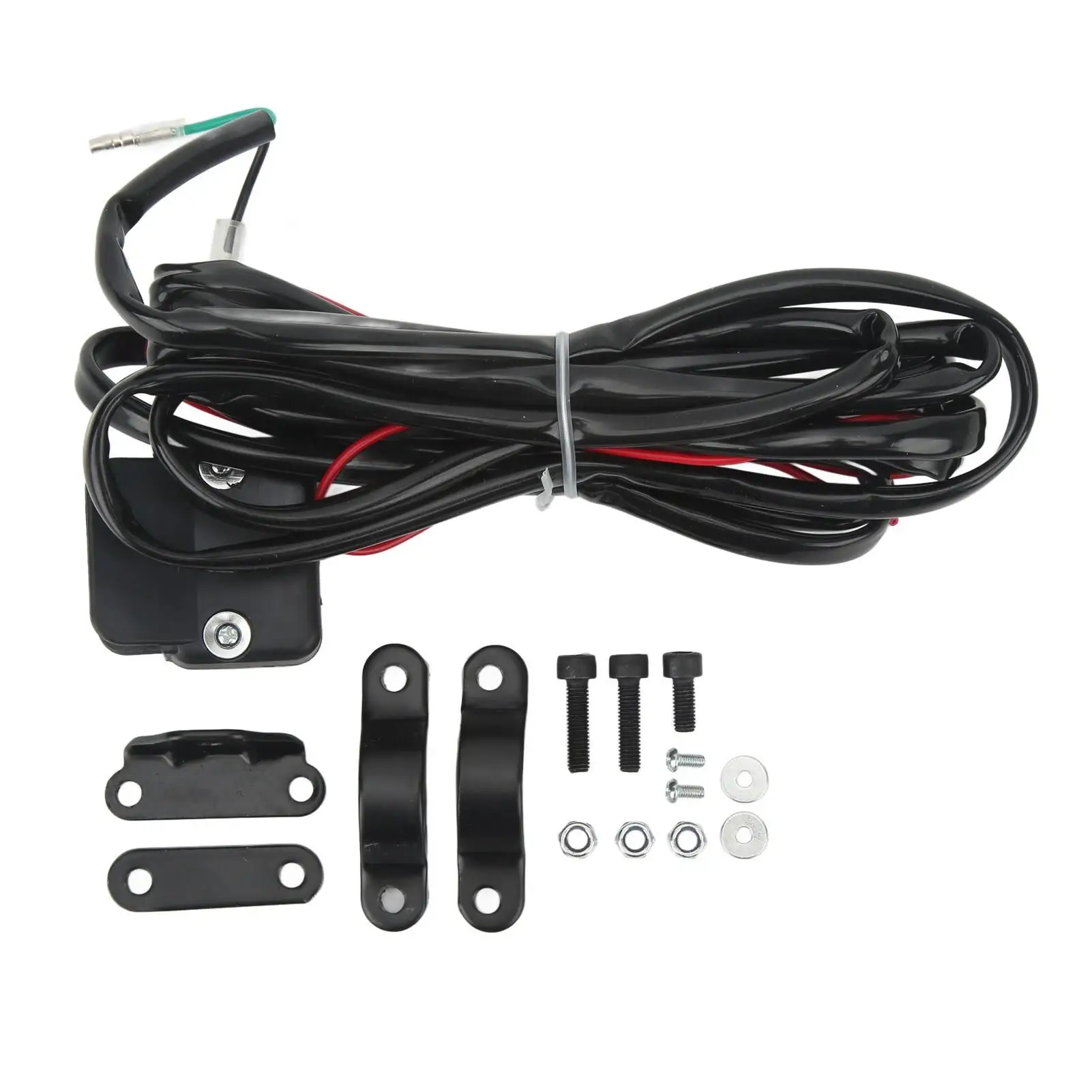 Linha de controle do guiador à prova de desgaste guincho rocker switch kit durável resistente ao impacto anti envelhecimento para atv para utv