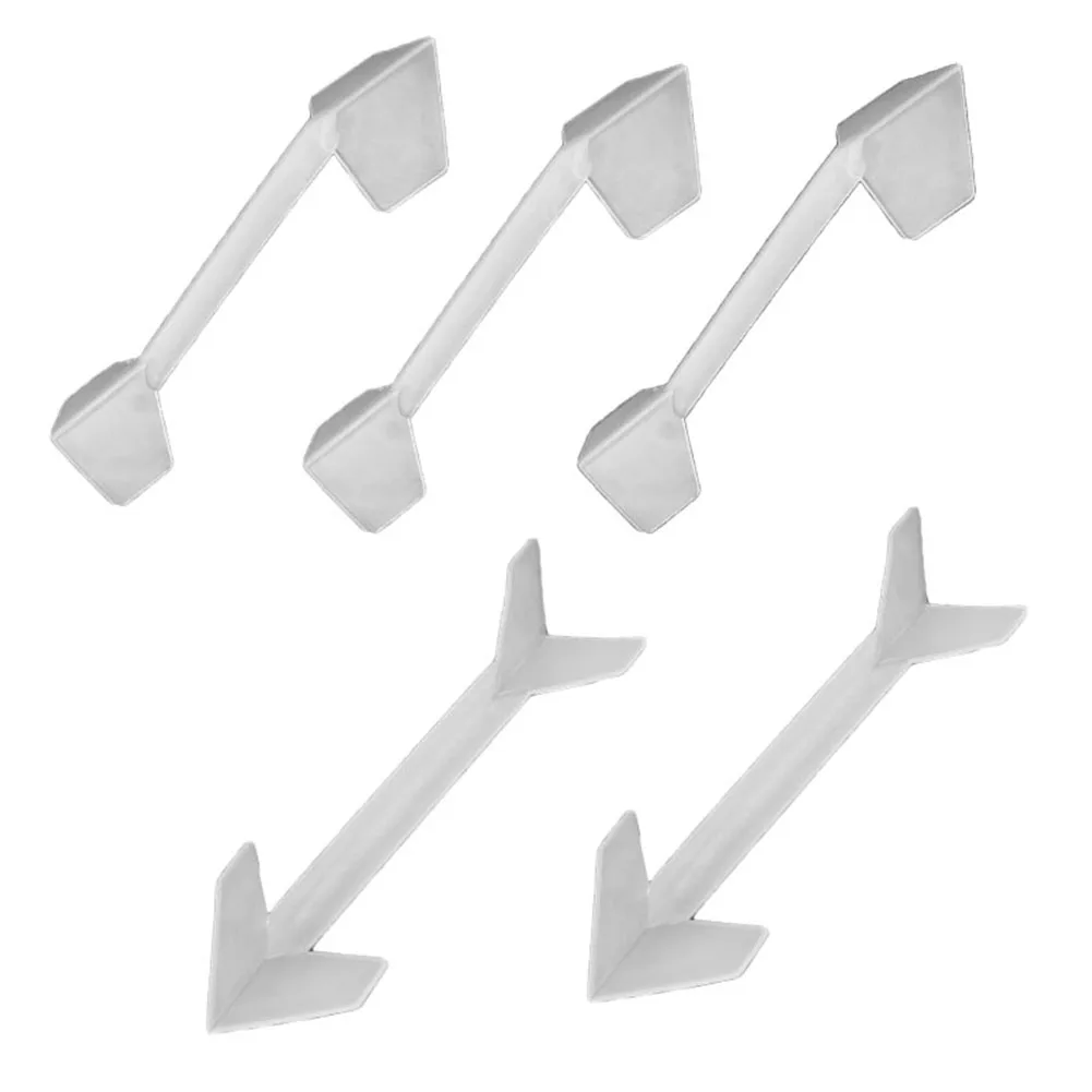 Pala de masilla de esquina de plástico, raspador de pintura de pared seca, herramientas manuales para masilla de pared, accesorios de herramientas de carpintería, 5 uds.