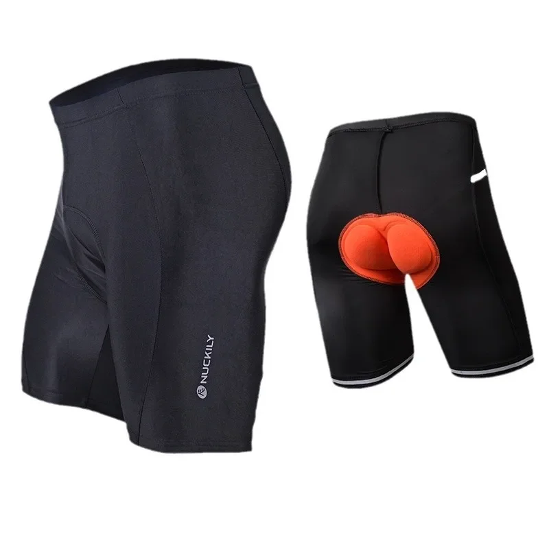 Men`s  3D Padded Cycling Shorts, 2.5cm Thick Shock Absorption Bike Shorts, Breathable Quick Dry Bicycle Underwear