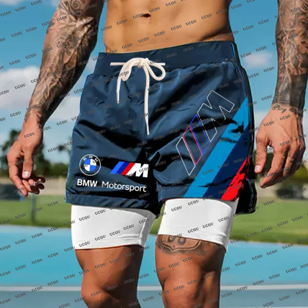 

BMW летние новые Гавайские пляжные шорты уличные мужские дышащие спортивные шорты BMW быстросохнущие мотоциклетные шорты шорты для плавания