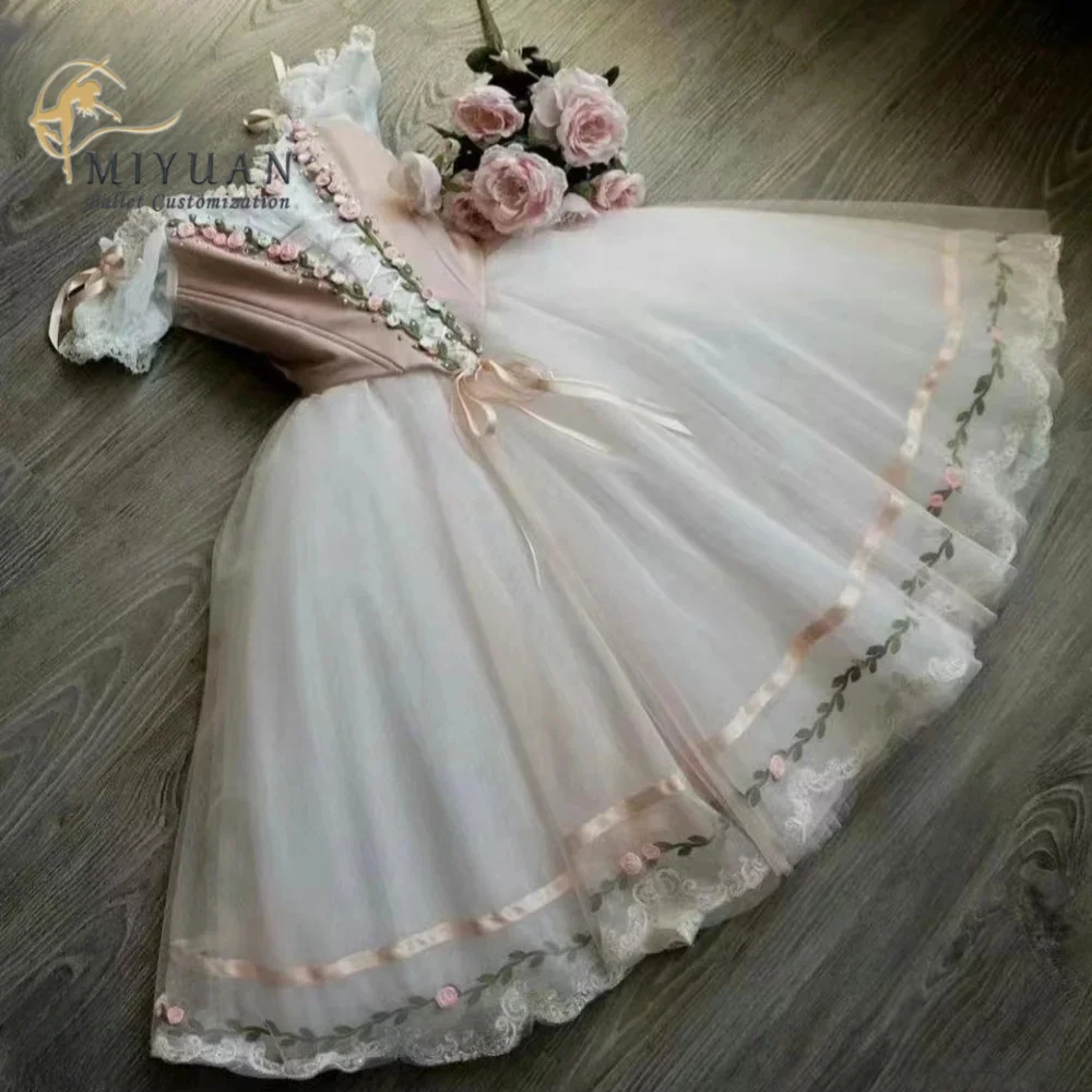 2023 latest new Giselle tutu for adults and children pink professional high-end customized non-lockable daughter Gopelia tutu