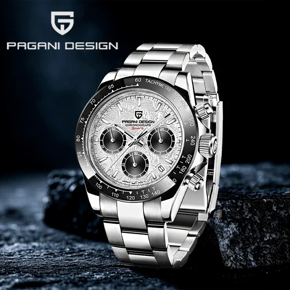 

Pagani design men's watches top business men's quartz watch Sapphire Vk63 sports chronograph all-steel diving relógios masculino